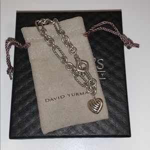 David Yurman Heart Charm Bracelet